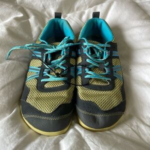 XERO Shoes | Prio | Barefoot Runners | Fitness | Women’s |Teal/Yellow |Size 10.5